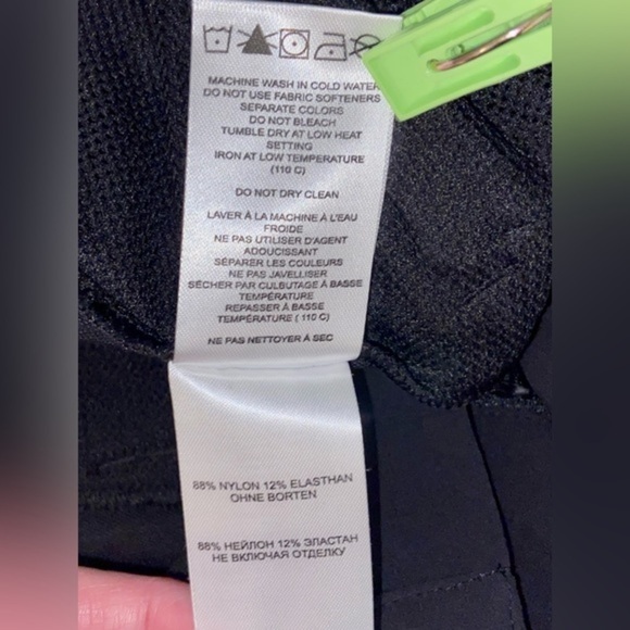 Women’s LOLË‎ black nylon hiking stretchy pants with zipped pockets size 10 - Picture 7 of 14